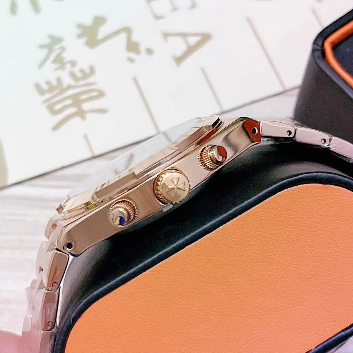 Overseas Rose Gold Moon Phase - Hình 4