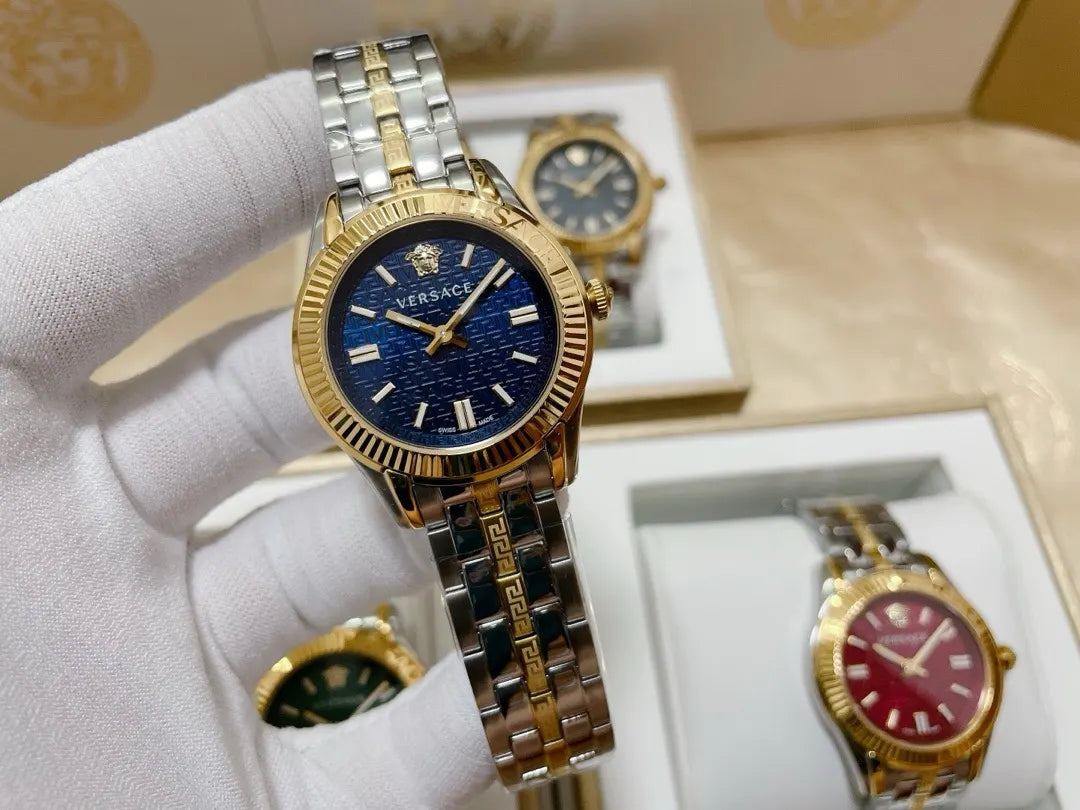 two Versace Blue Dial Watch