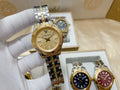Versace Two-Tone Gold Dial Women's Watch