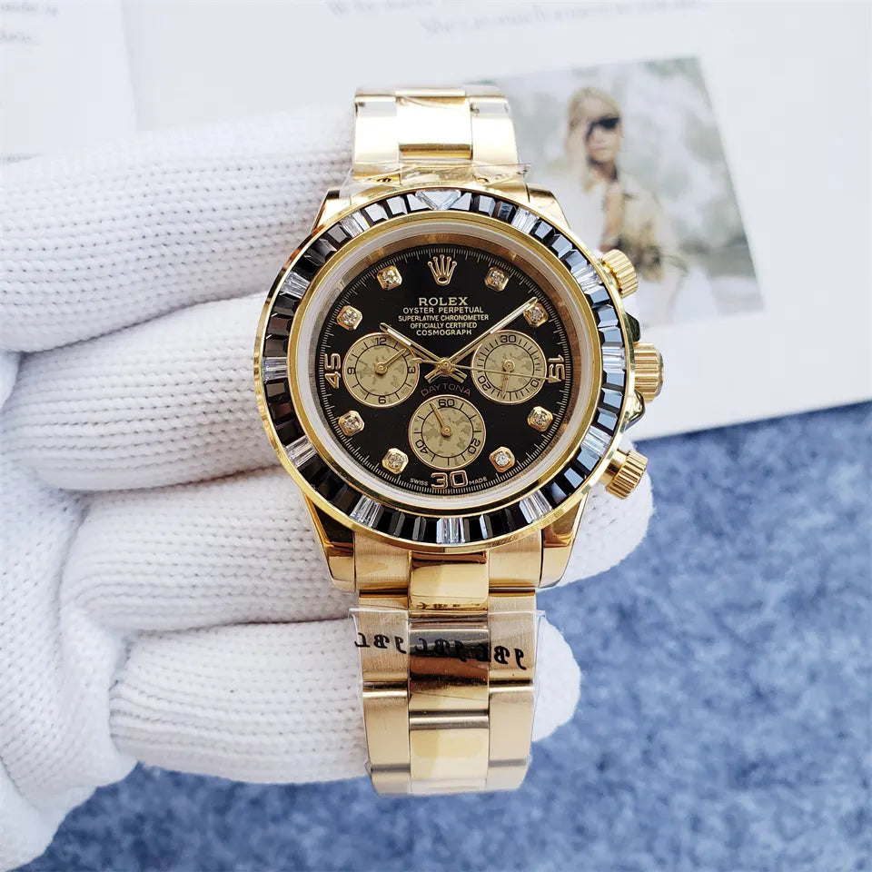 bezel Rolex Daytona Gold Diamond